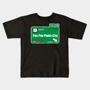 Pee Pee Pants City Kids T-Shirt